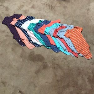 13 Piece Bundle Carter’s Onesies 12 Months